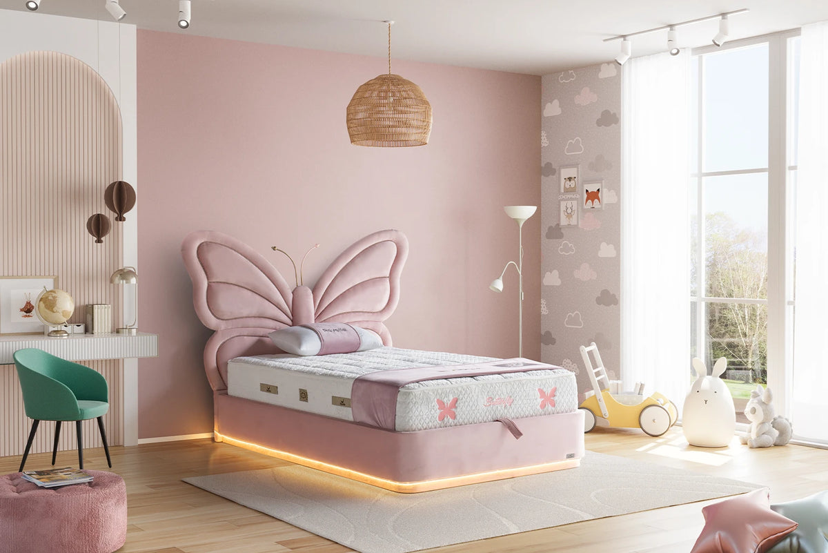 BUTTERFLY Kinderbett mit Stauraum