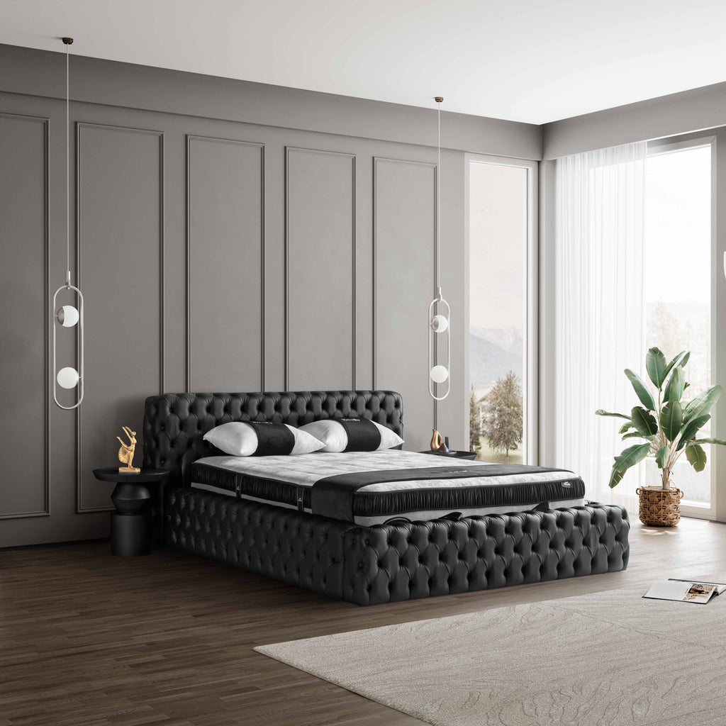Manchester | Revella Boxspringbett mit Stauraum