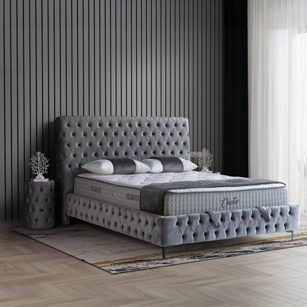 Chester | Revella Boxspringbett mit Stauraum