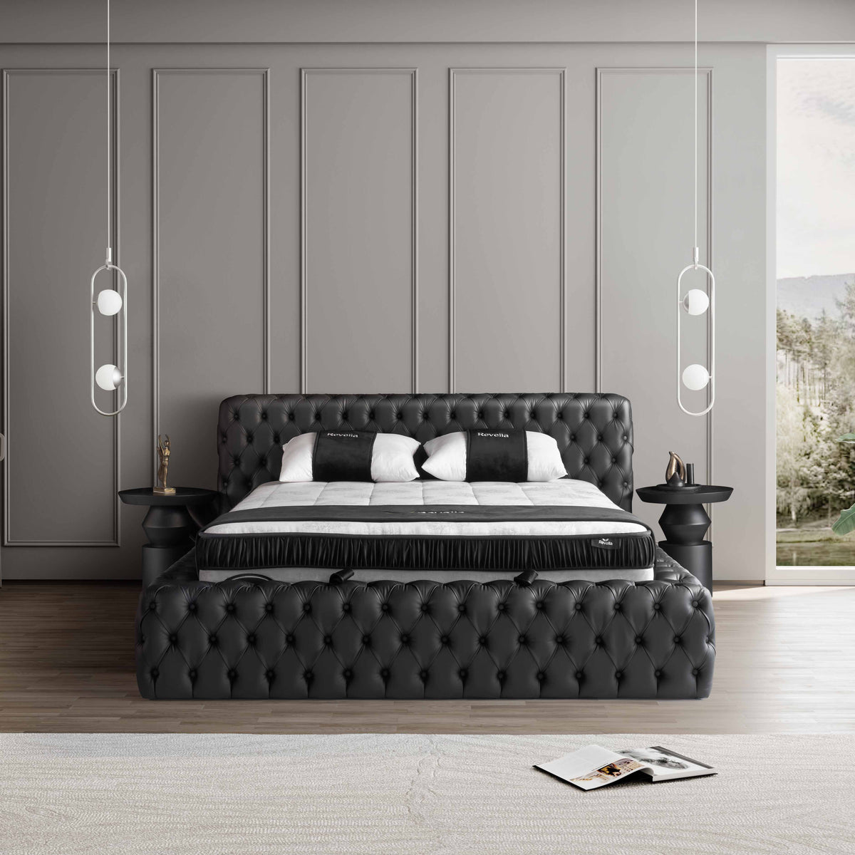 Manchester | Revella Boxspringbett mit Stauraum