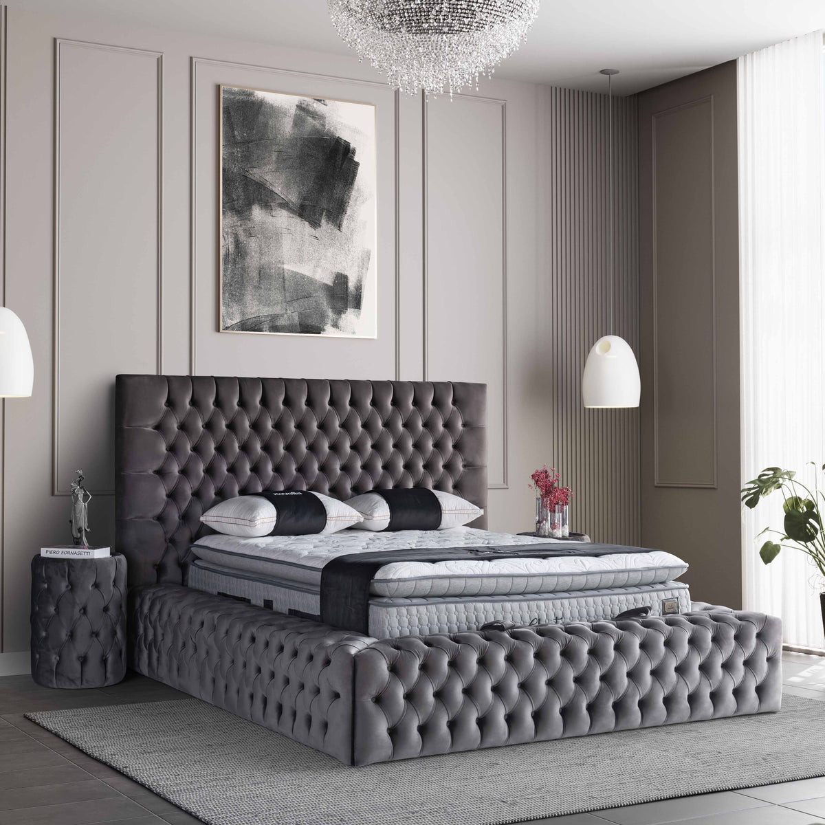 Chester XL | Revella Boxspringbett mit Stauraum