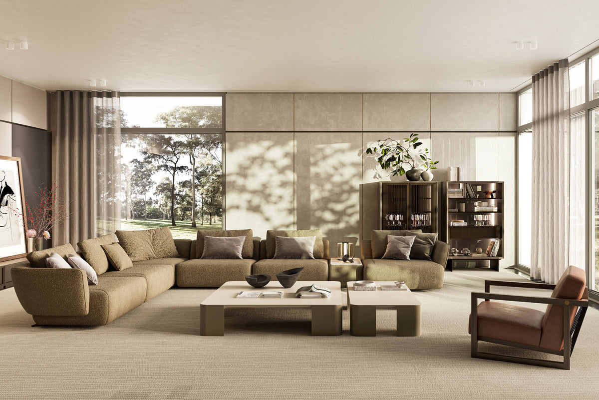 Lugano Sofa mit Couchtisch | Saloni