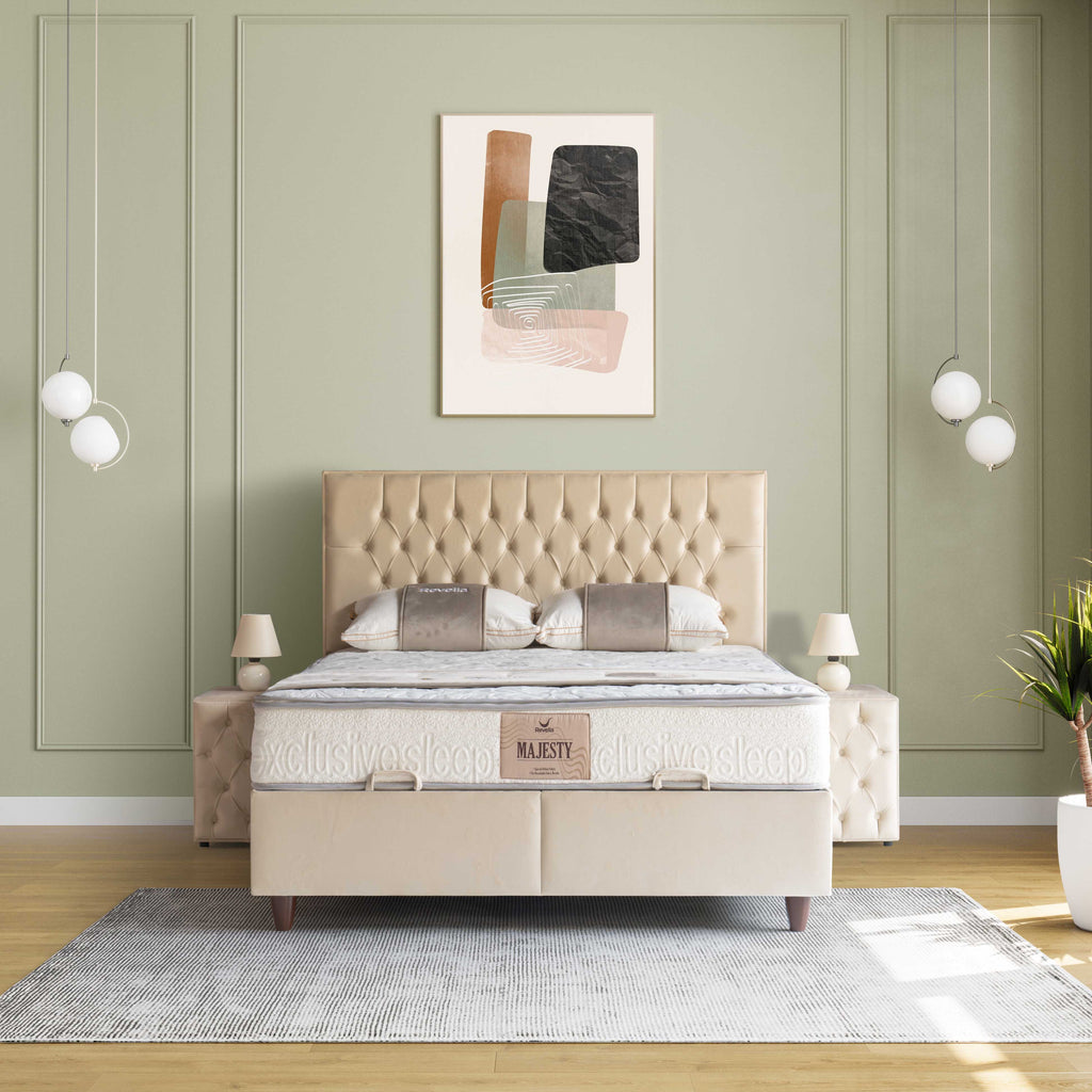 Pearly | Revella Boxspringbett mit Stauraum