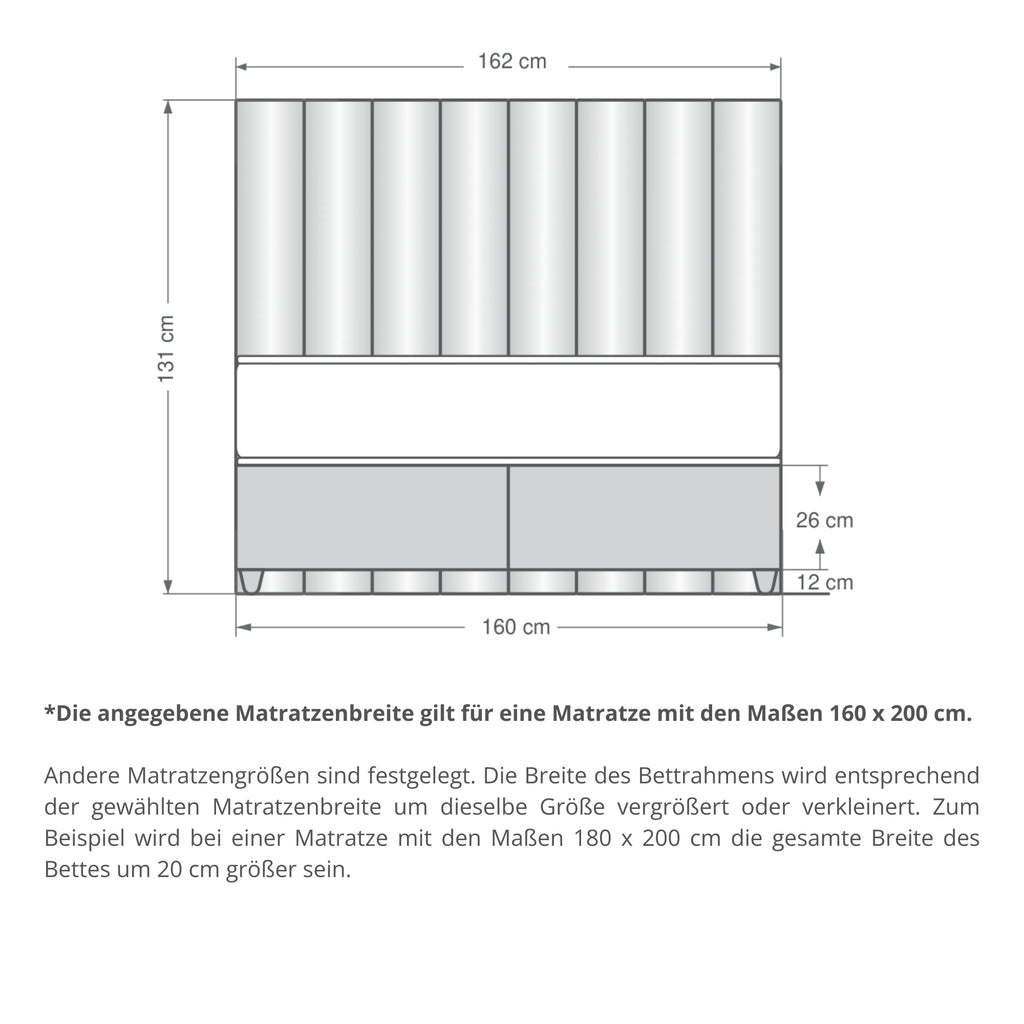Diamond | Revella Boxspringbett mit Stauraum