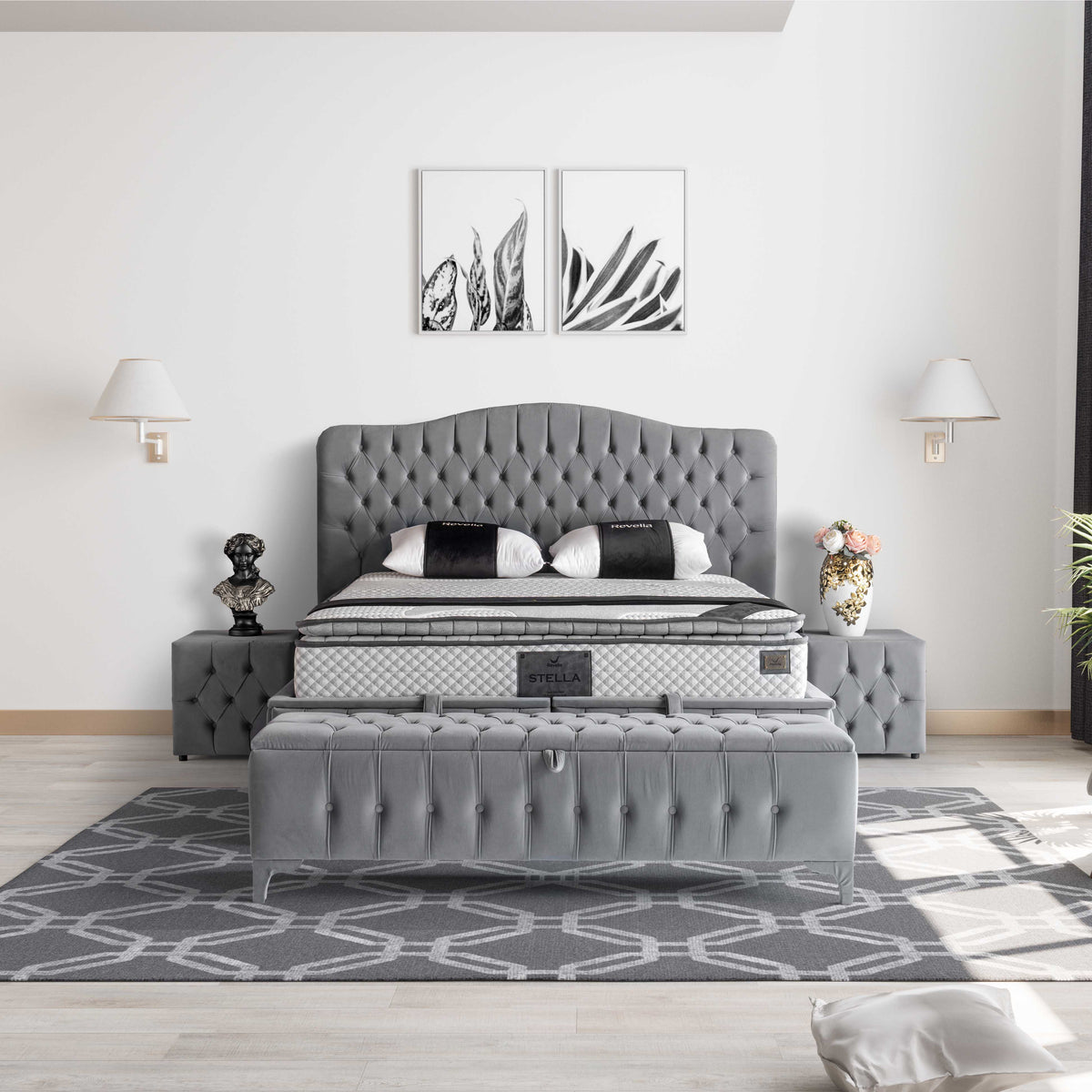Stella | Revella Boxspringbett mit Stauraum