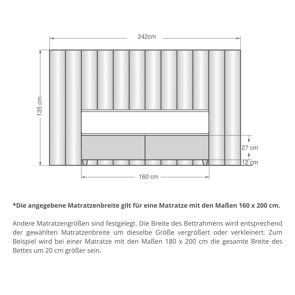 Diamond XL | Revella Boxspringbett mit Stauraum