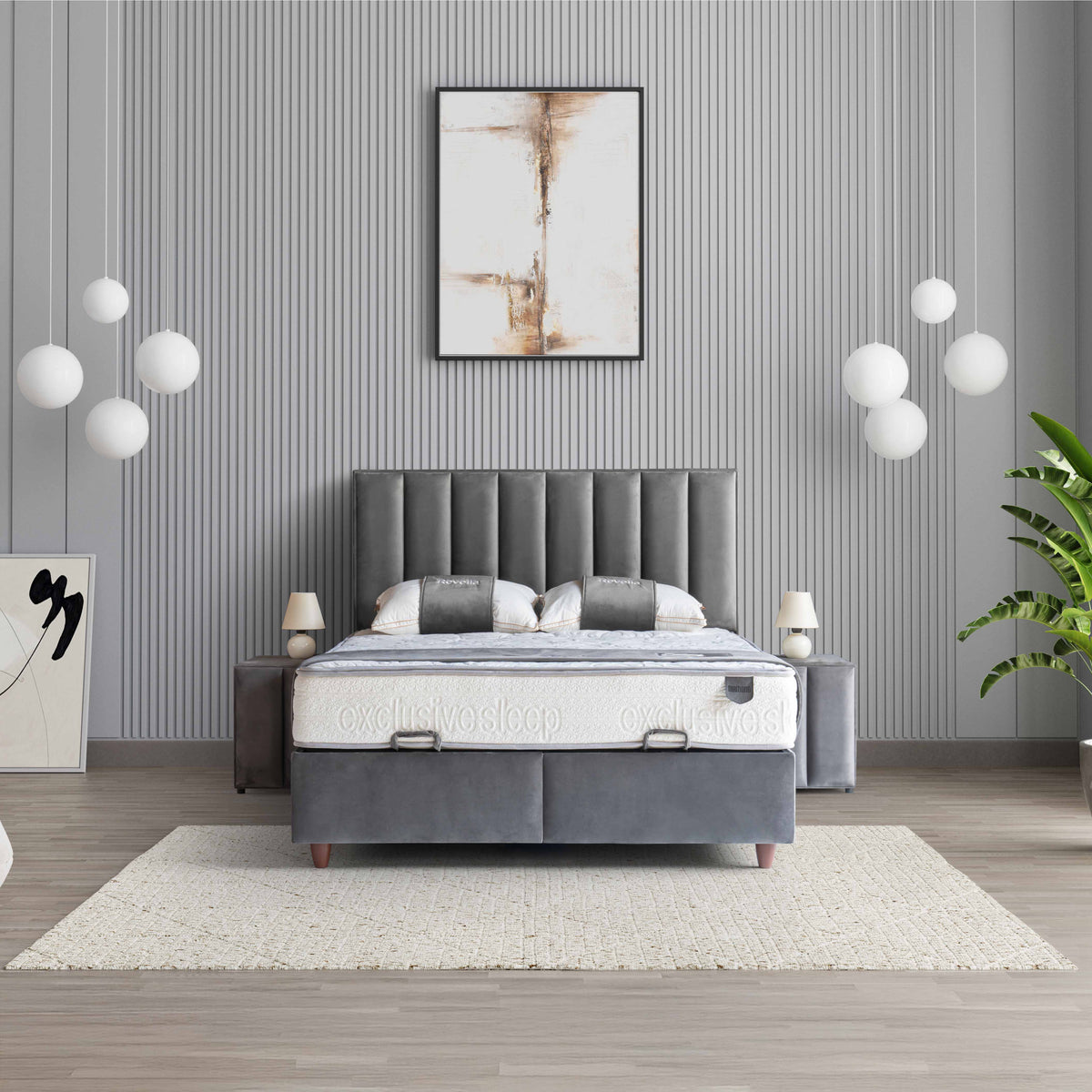 Diamond | Revella Boxspringbett mit Stauraum