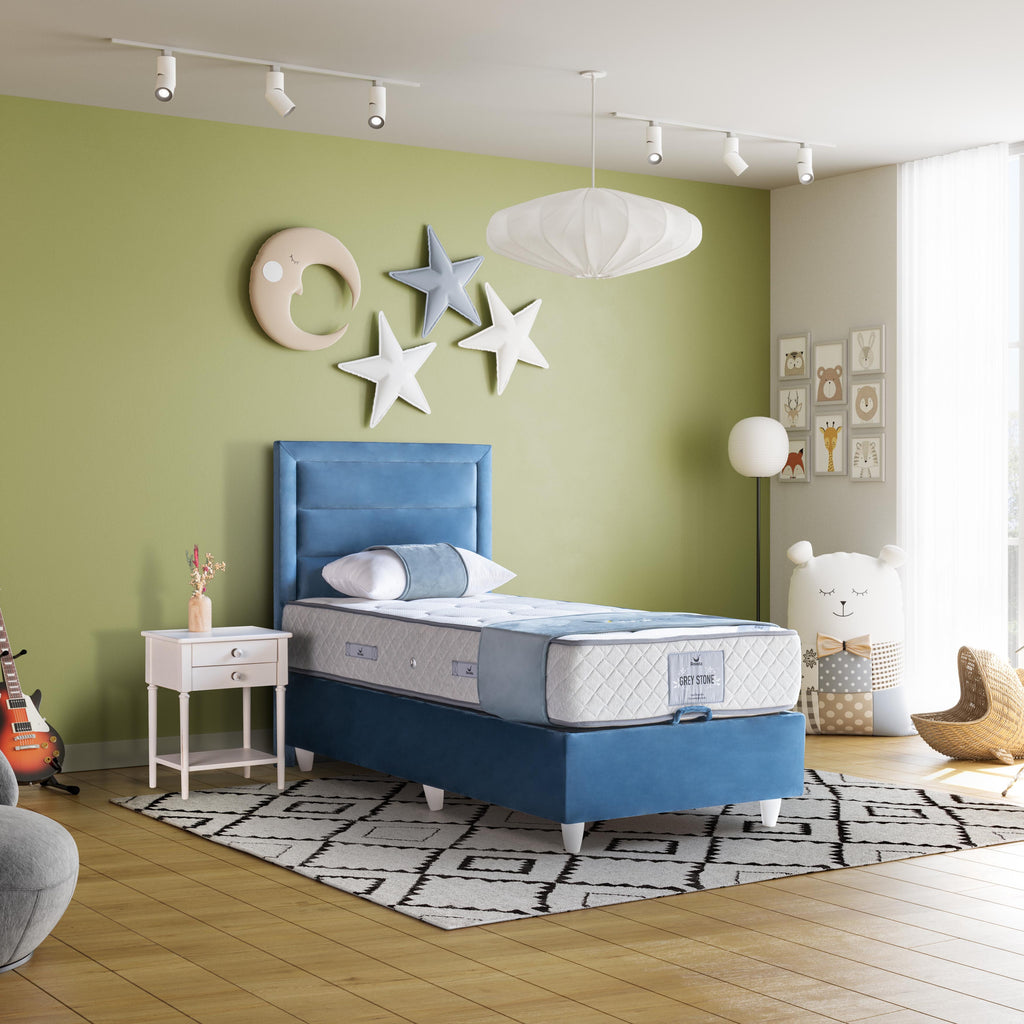 Grey Stone Kinder Bettgestell mit Stauraum | Revella