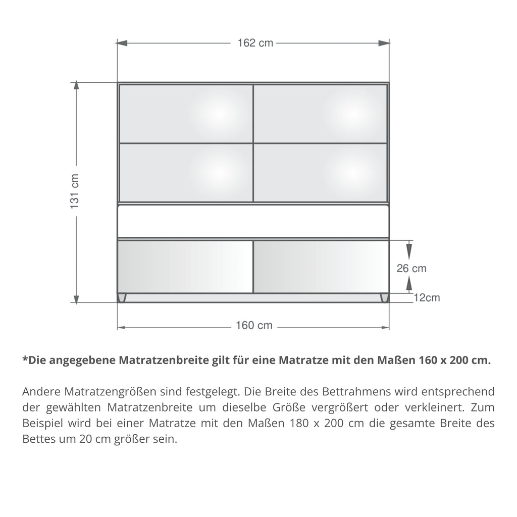 Dallas | Revella Boxspringbett mit Stauraum
