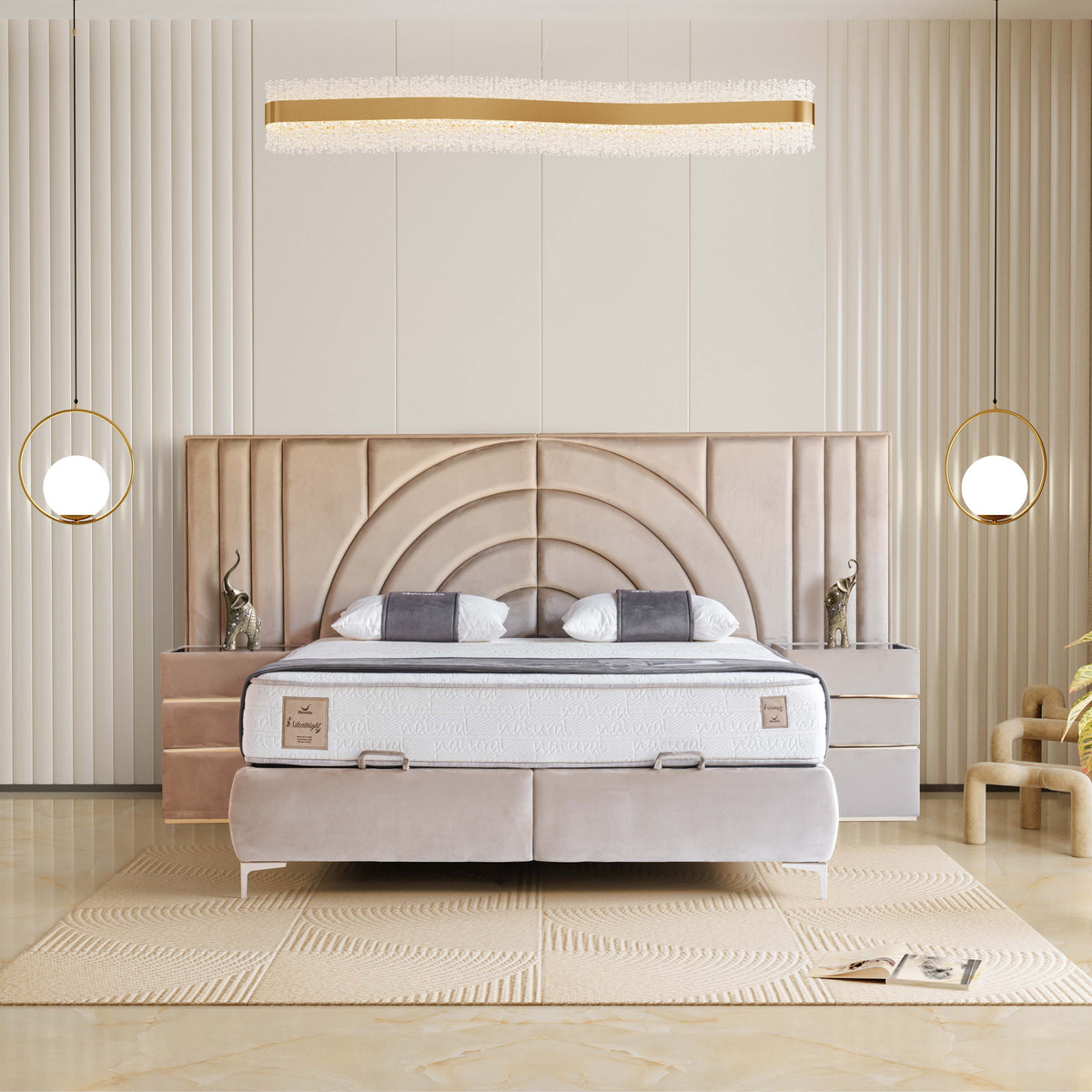 Moon | Revella Boxspringbett mit Stauraum