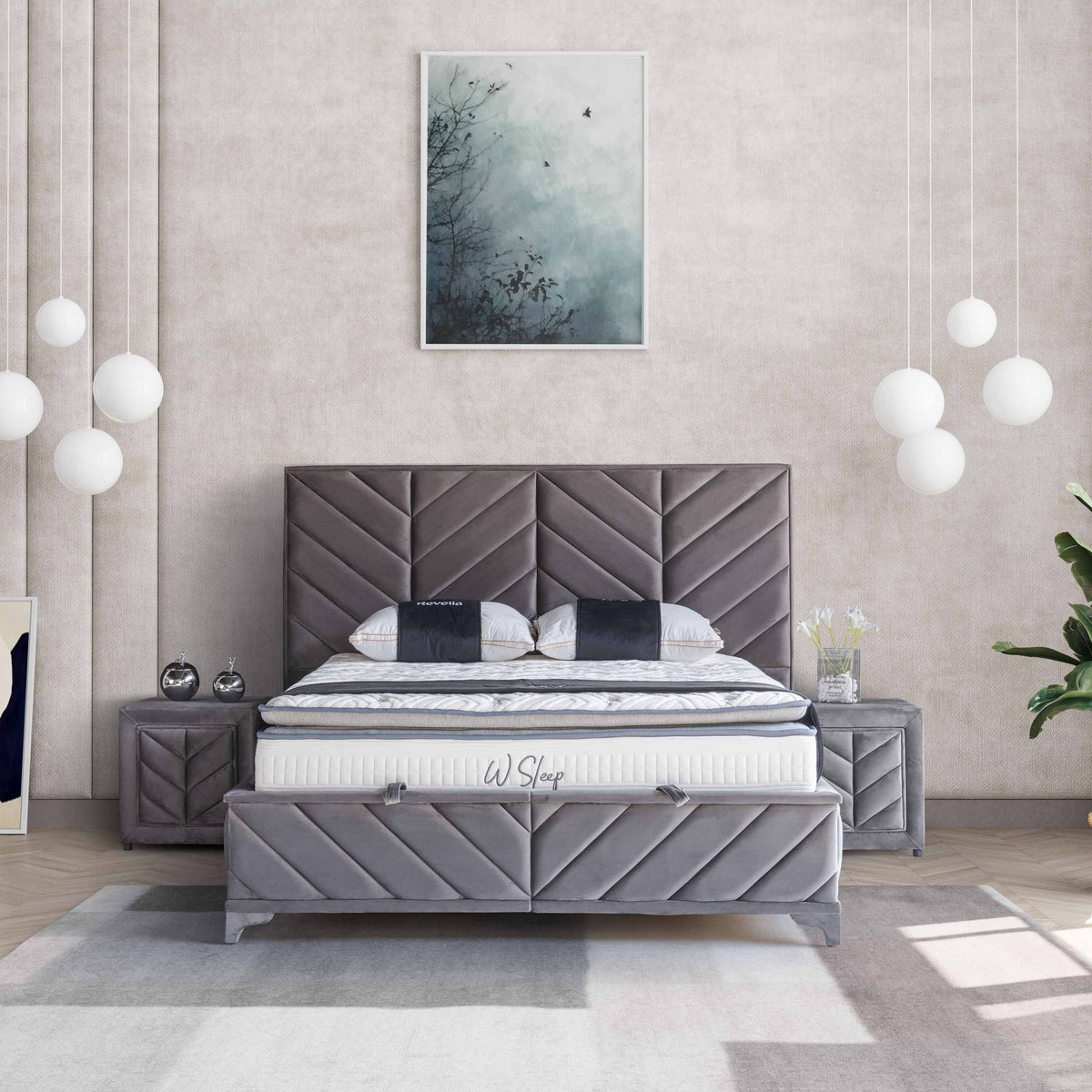 W Sleep | Revella Boxspringbett mit Stauraum