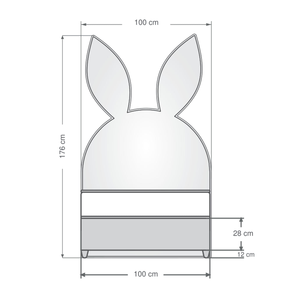 Rabbit | Revella Kinderbett mit Stauraum