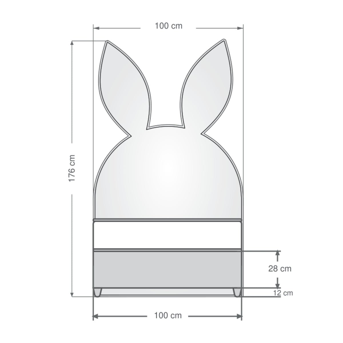 Rabbit | Revella Kinderbett mit Stauraum