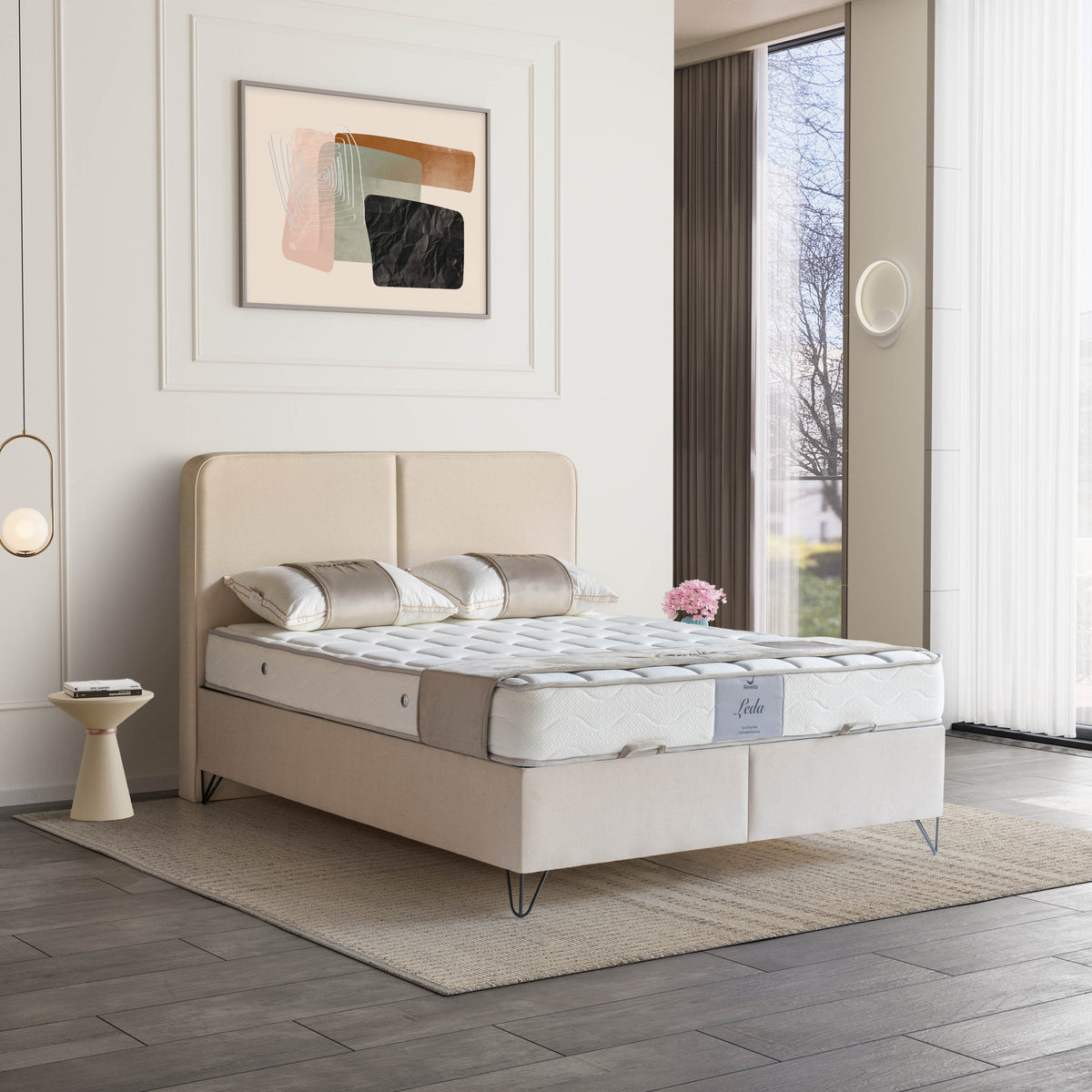 Leda | Revella Boxspringbett mit Stauraum