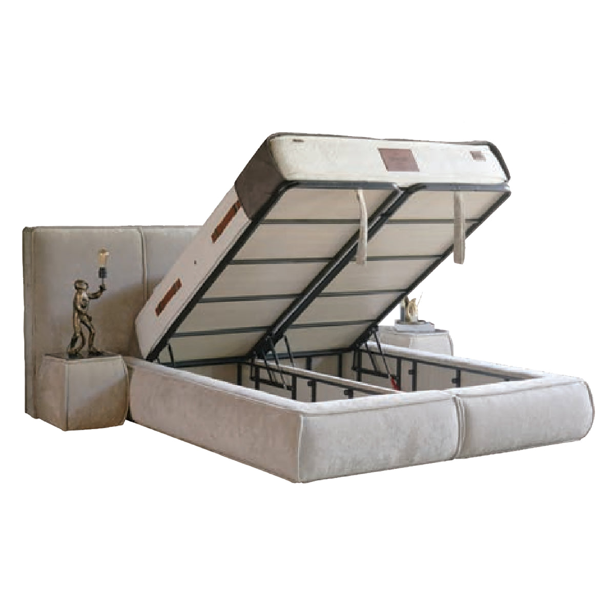 Seossa | Revella Boxspringbett mit Stauraum
