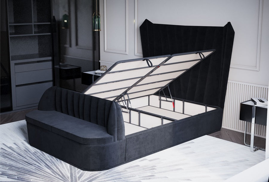 Serene Sofa | Revella Boxspringbett mit Stauraum