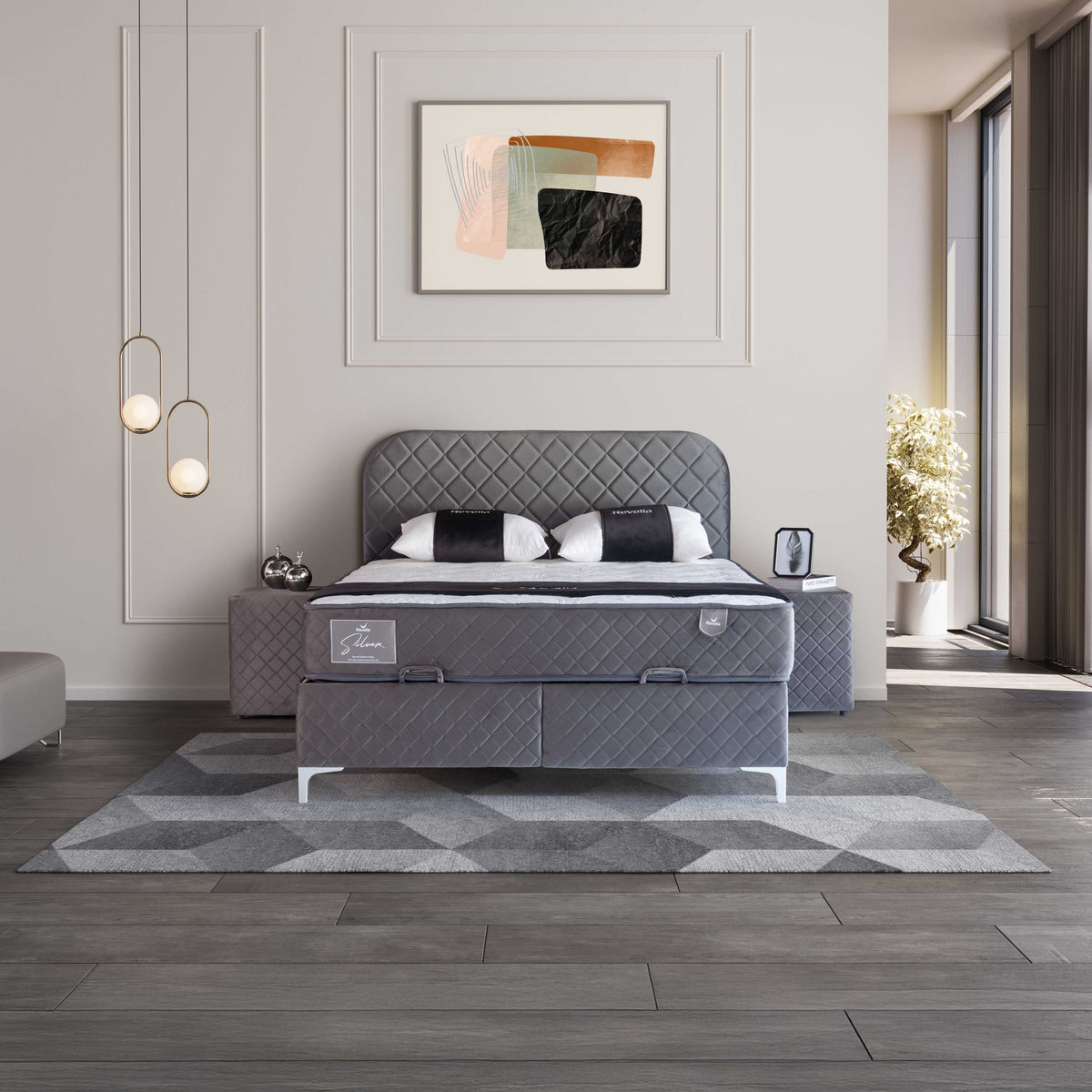 Sienna Cross | Revella Boxspringbett mit Stauraum