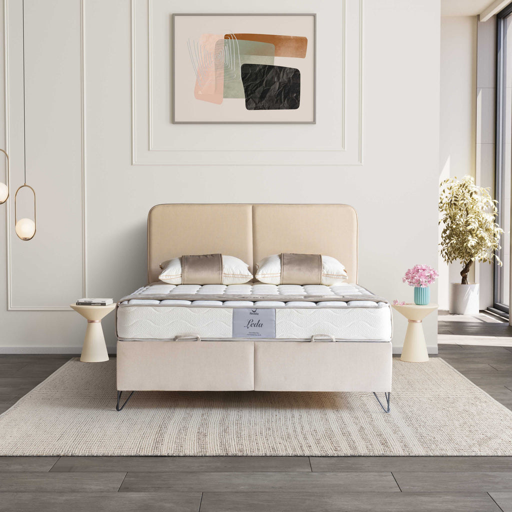 Leda | Revella Boxspringbett mit Stauraum