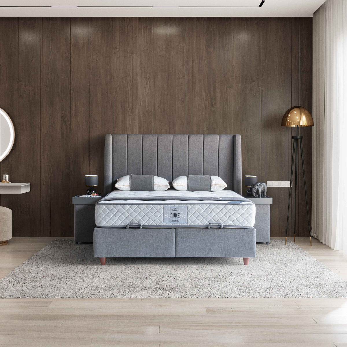 Duke | Revella Boxspringbett mit Stauraum