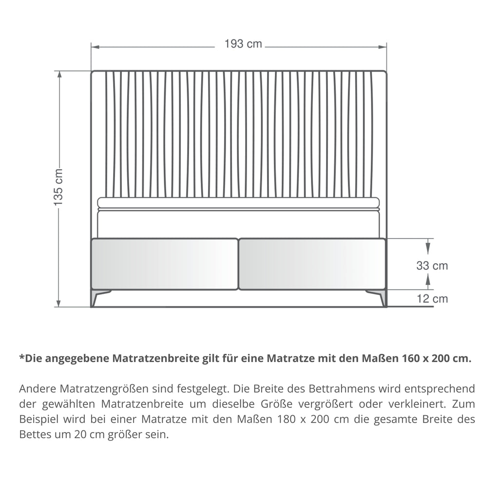 Wrinkle | Revella Boxspringbett mit Stauraum