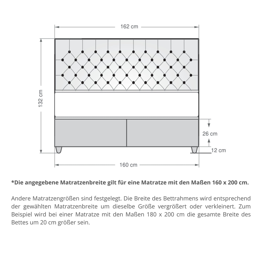 Pearly | Revella Boxspringbett mit Stauraum