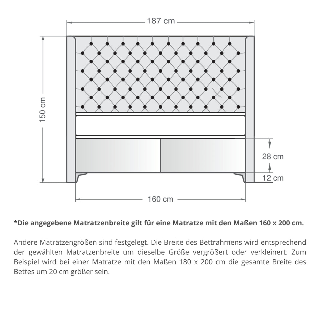 Less | Revella Boxspringbett mit Stauraum