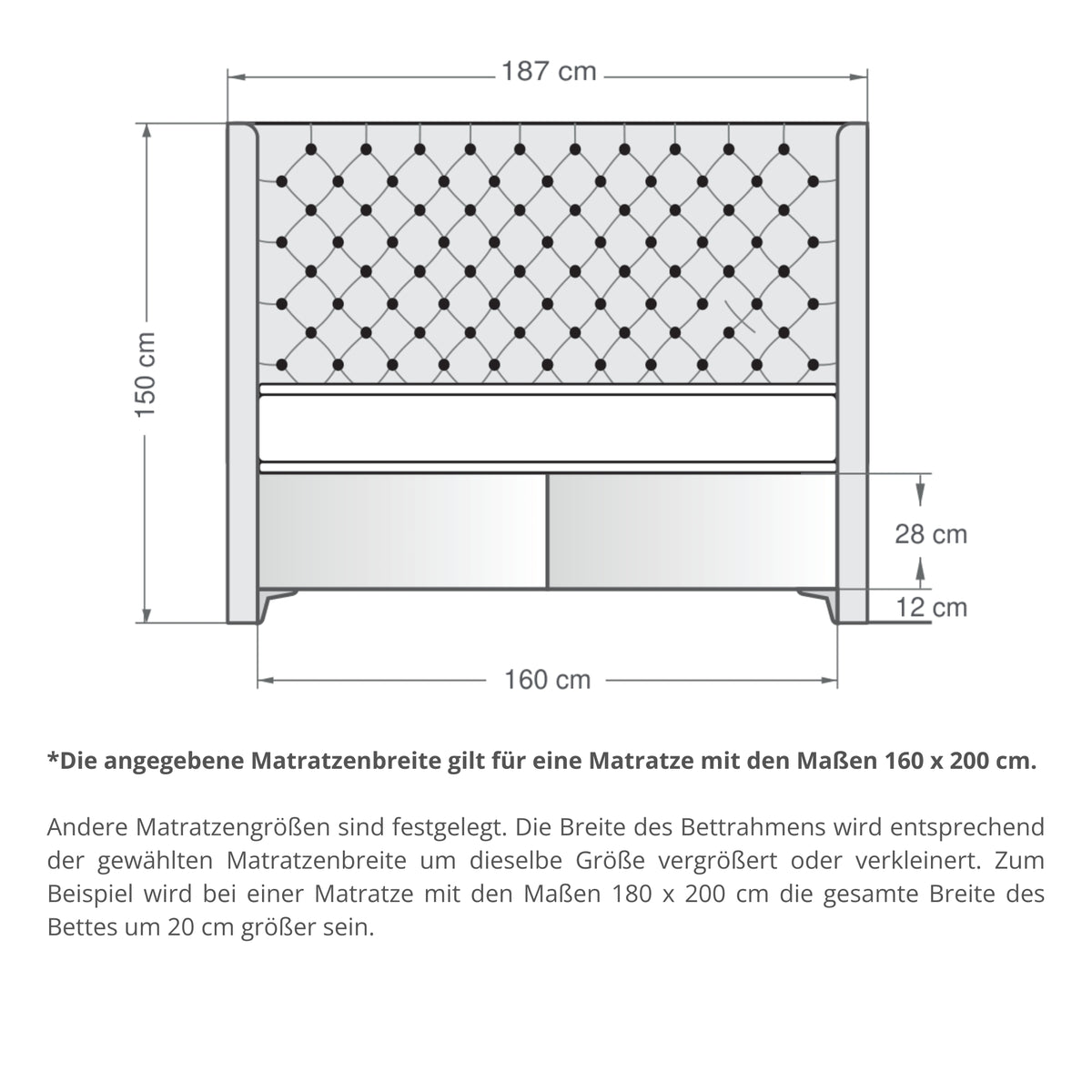 Less | Revella Boxspringbett mit Stauraum