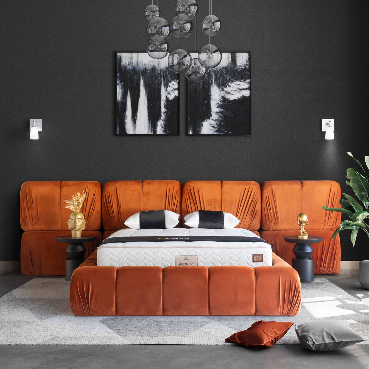 Cube | Revella Boxspringbett mit Stauraum