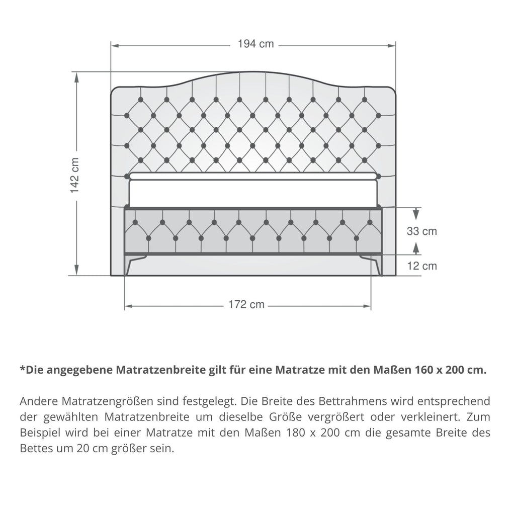 Stella | Revella Boxspringbett mit Stauraum