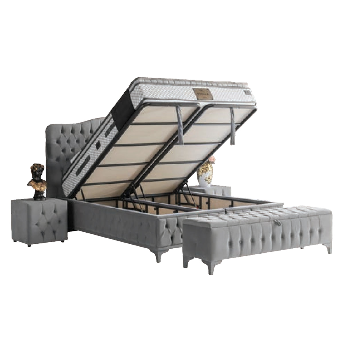 Stella | Revella Boxspringbett mit Stauraum