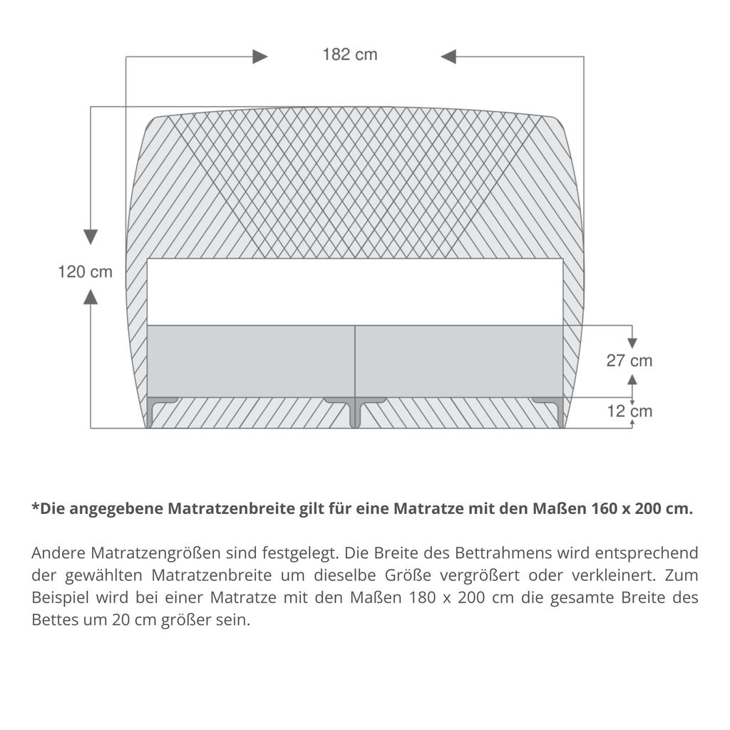 Silver | Revella Boxspringbett mit Stauraum