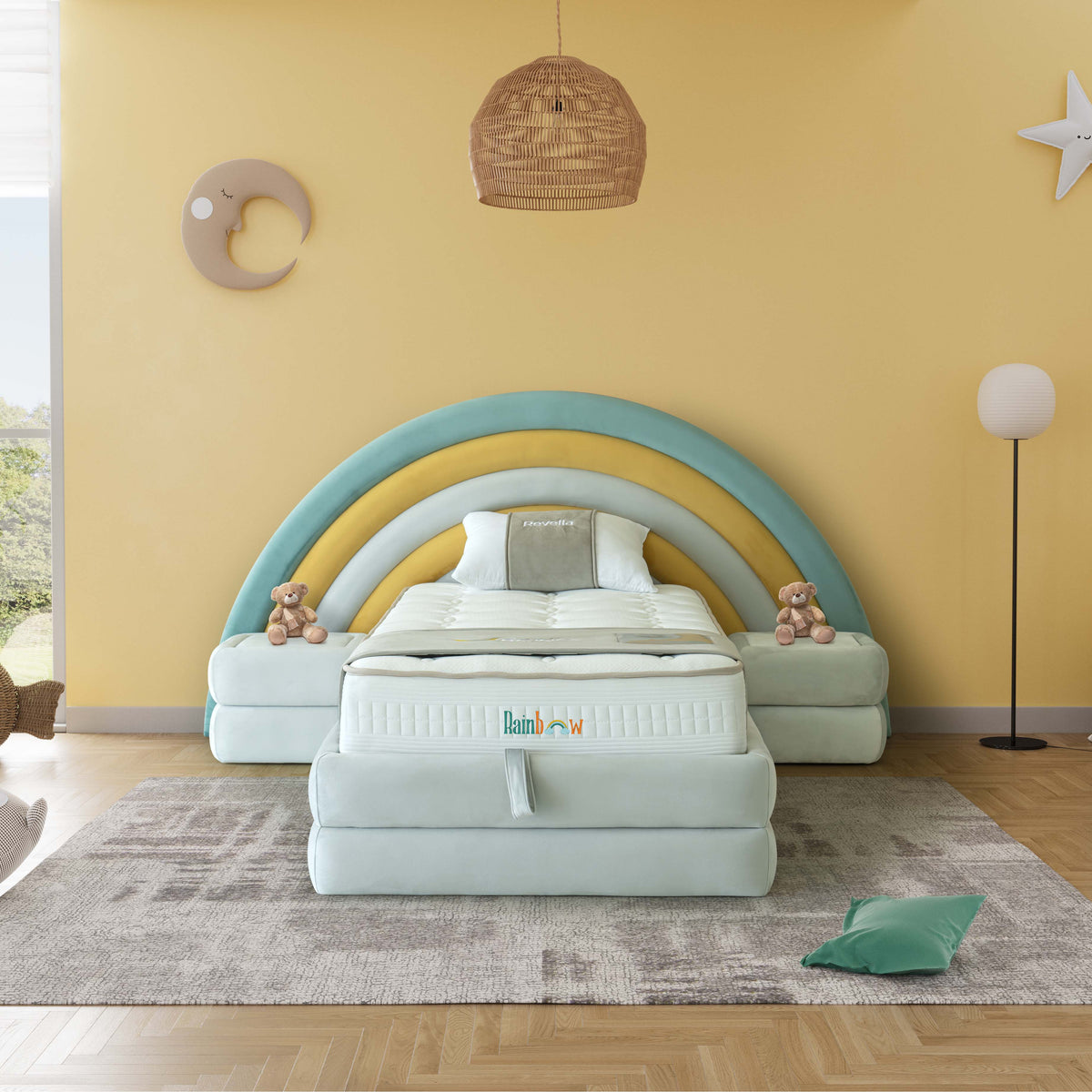 Rainbow | Revella Kinderbett mit Stauraum