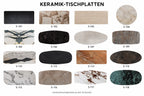 NEVADA Keramik-Esstisch mit Metallgestell